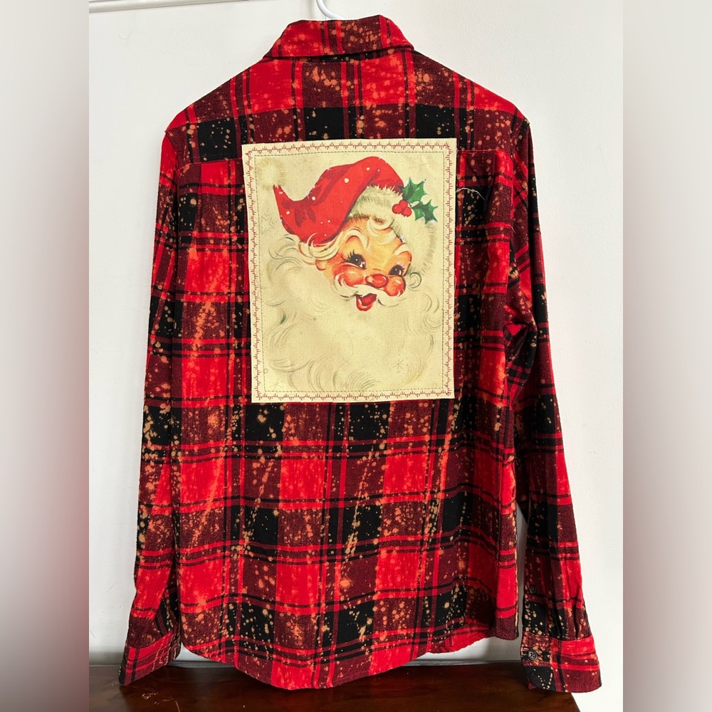 Red Santa Flannel - Angry Minnow Clothing Co.